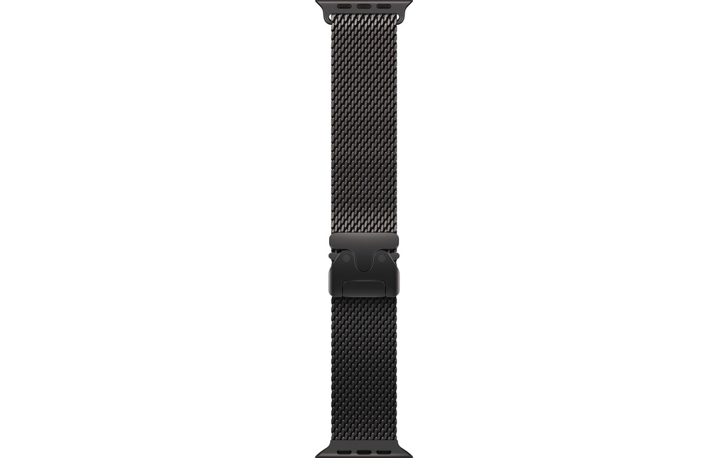 Apple Titanium Milanese Loop 49 mm Black Small