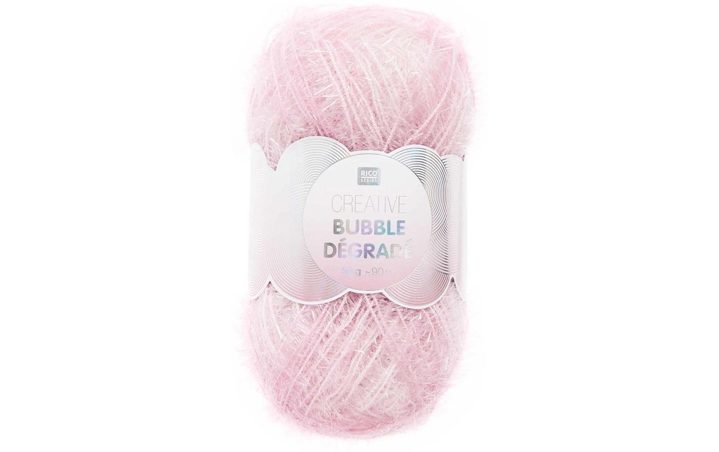 Rico Design Laine Rico Creative Bubble Dégradé 50 g / 90 m, rose