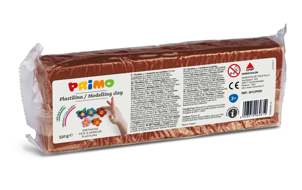 Primo Plasticine 550 g, Burnt Sienna