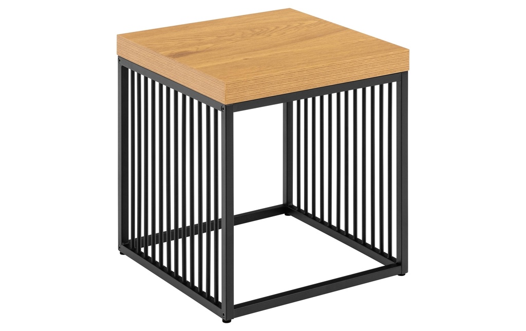 AC Design Table d'appoint Strington 40 x 40 x 42 cm, Noir/Brun