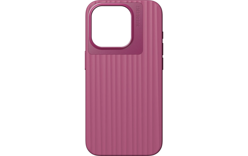 Nudient Coque arrière Bold Case iPhone 15 Pro Deep Pink