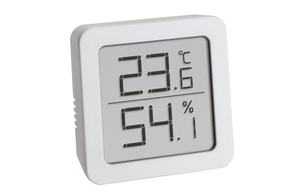 TFA Dostmann Thermo/hygromètre Digital, Blanc
