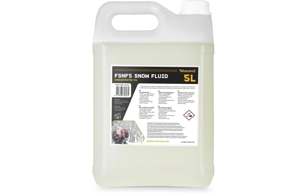 BeamZ Liquide à neige FSNF5 Concentré 5 l