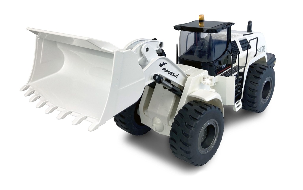Amewi Chargeuse sur roues G485E Blanc, V5 1:14, RTR