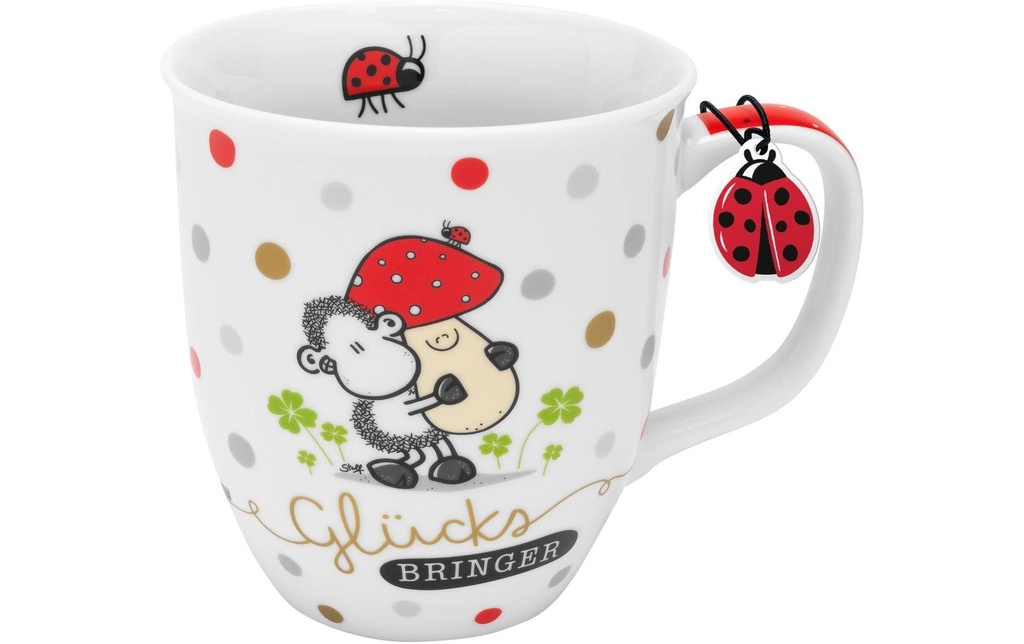 Sheepworld Tasse universelle Glücksbringer 400 ml, 1 Pièce/s, Blanc