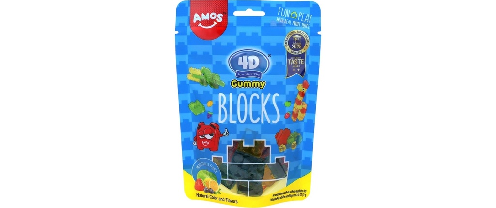 Amos Blocs de gomme 4D 72 g