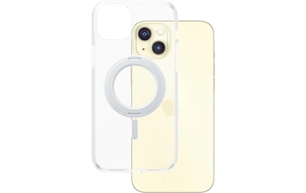 CARE Coque arrière Feature Kickstand iPhone 15 Pro Max Argent