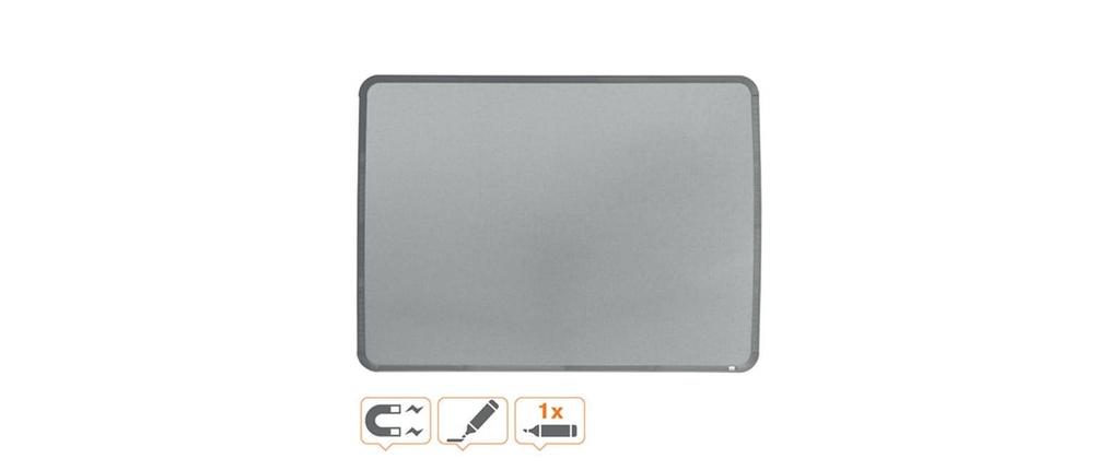 Nobo Tableau blanc magnétique cadre étroit 58 cm x 43 cm