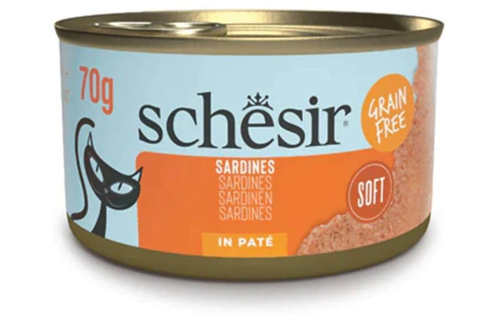 Schesir Alimentation humide Pâté de sardines 70 g