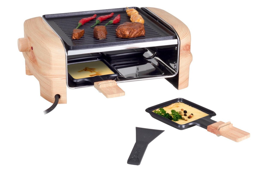 Nouvel Grill à raclette Wood elegance 4 personnes