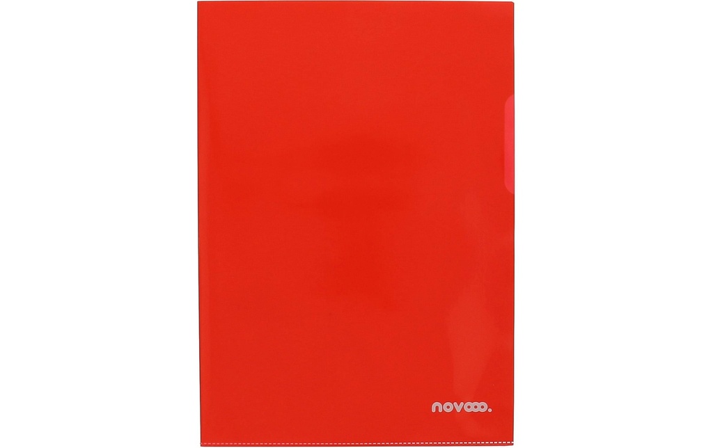 novooo. Pochette transparente Chemises transparentes Professional rouge, 10 pièces