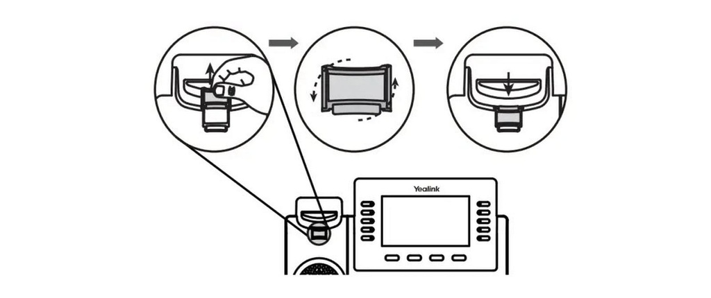Yealink Support d'écouteur WMC-T5x pour tous les téléphones T5x et MP5x