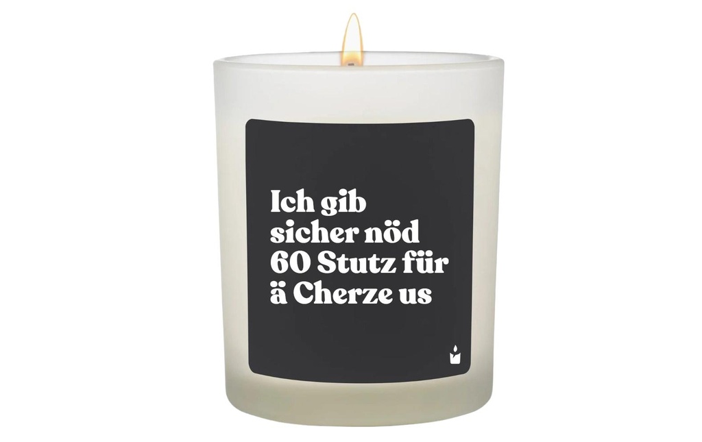 ChattyCandles Bougie parfumée je ne donnerai certainement pas 60 Stutz 6.7 x 8 cm