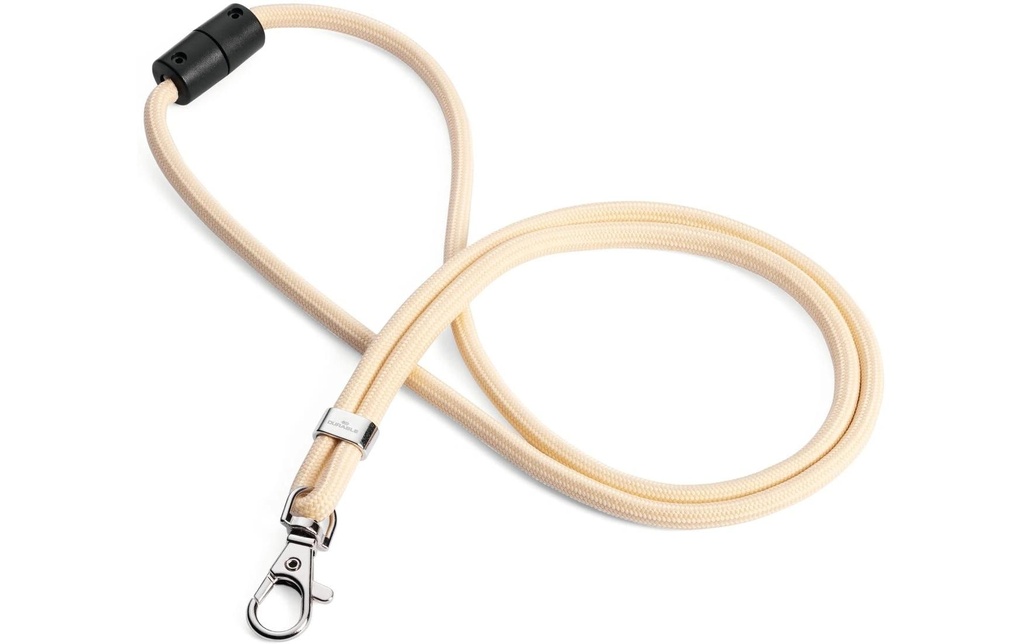 DURABLE Bande textile rPET avec mousqueton 10 pièces, Beige