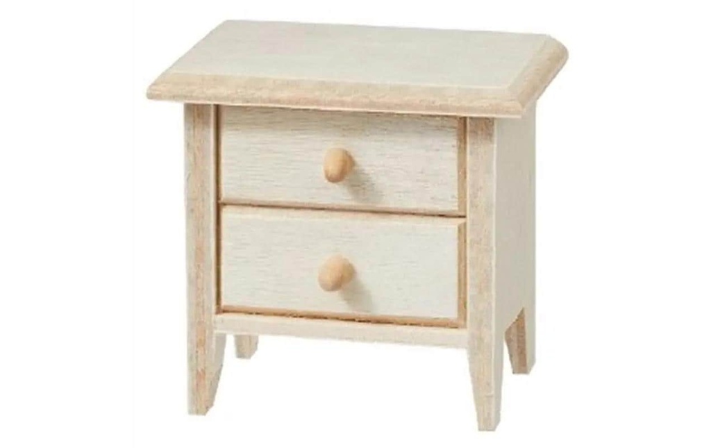 HobbyFun Mini-meubles Table de chevet 4.6 x 3.2 x 4.9 cm, naturel