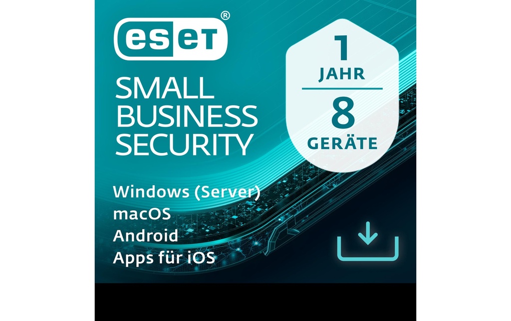 ESET Small Business Security Version complète, 8 utilisateurs, 1 an, ML