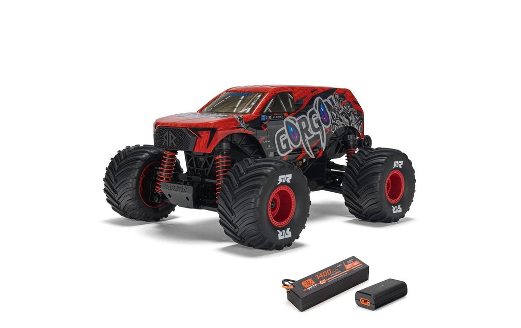 Arrma Monster Truck Gorgon Grom Brushed 4x4 RTR 1:16 Rouge