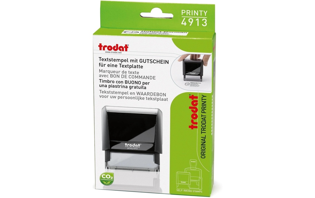 Trodat Tampon 4913 Personnalisable, Noir