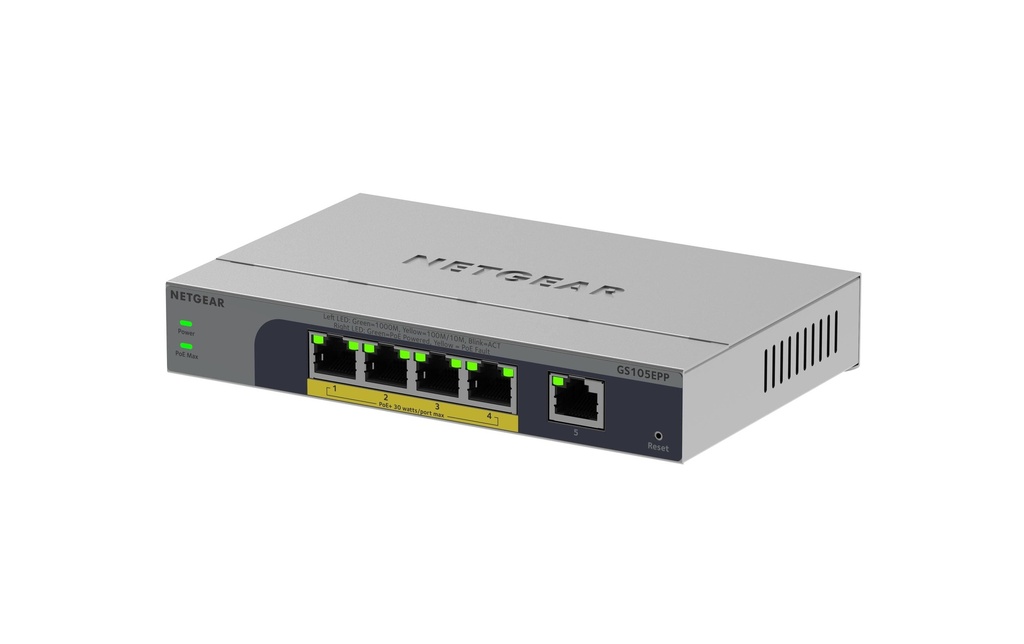 Netgear PoE+ Switch GS105EPP-100EUS 4 ports