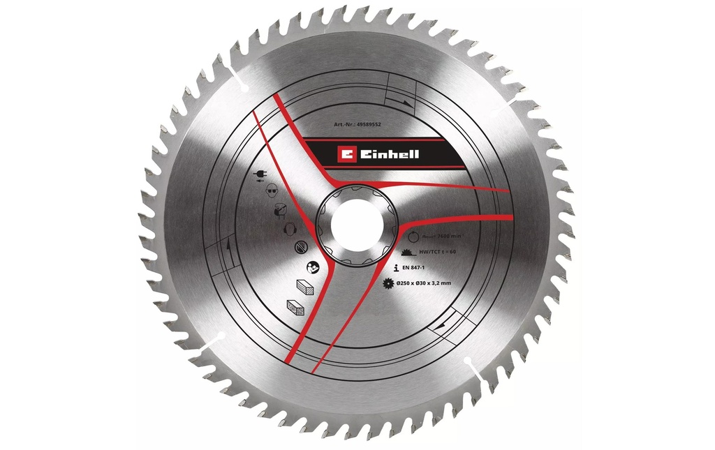 Einhell Lame de scie circulaire 250 x 30 x 3.2 Z60