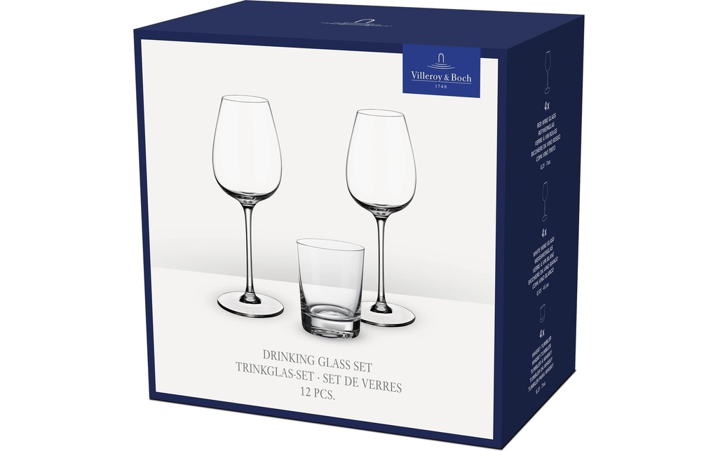 Villeroy & Boch Service de verres à vin Set de verres Purismo 0.21 l / 0.12 l / 0.21 l