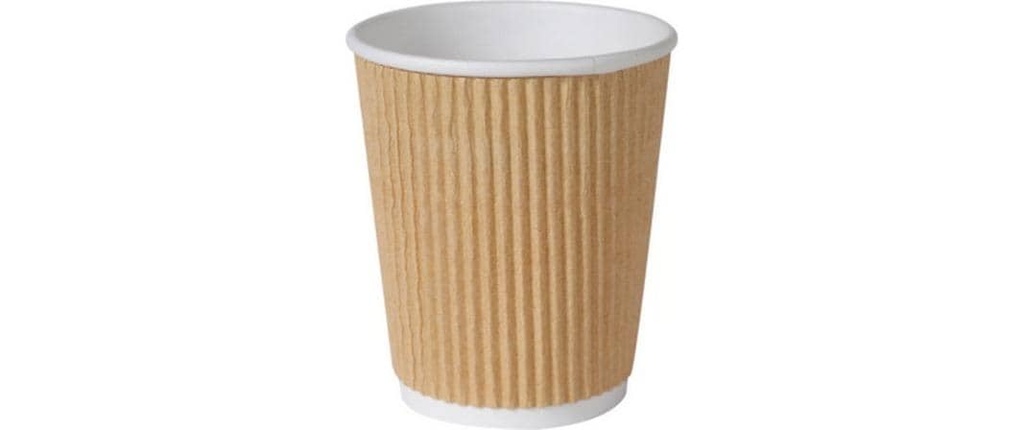 Duni Gobelets jetables Triple mur 24 cl brun, 25 pièces