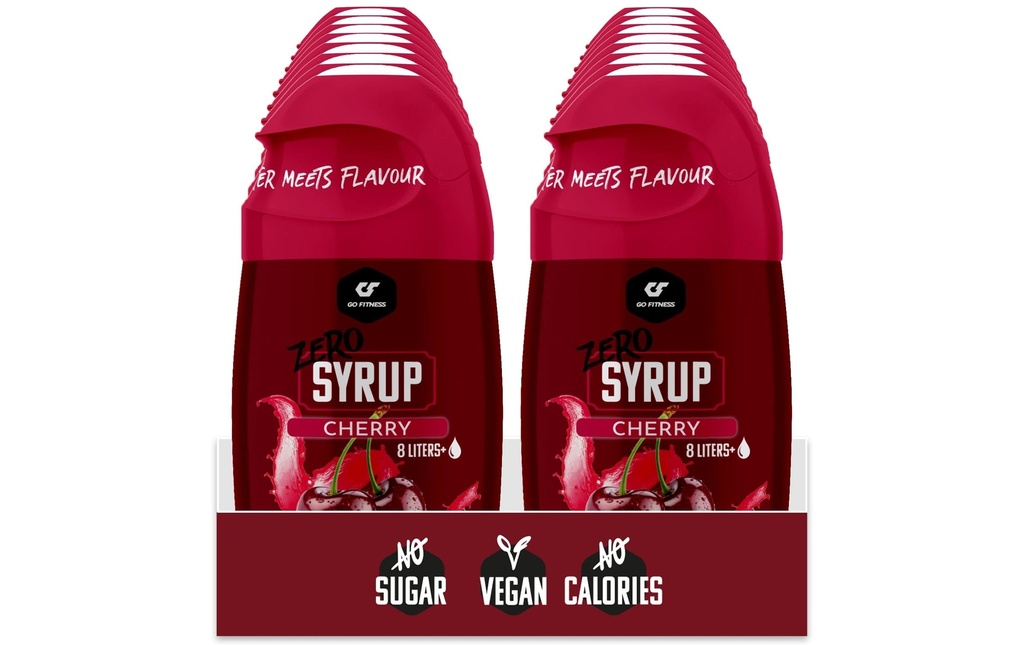 Go Fitness Zero Syrup – Cherry – Boîte de 16 x 65 ml Cerise 1040