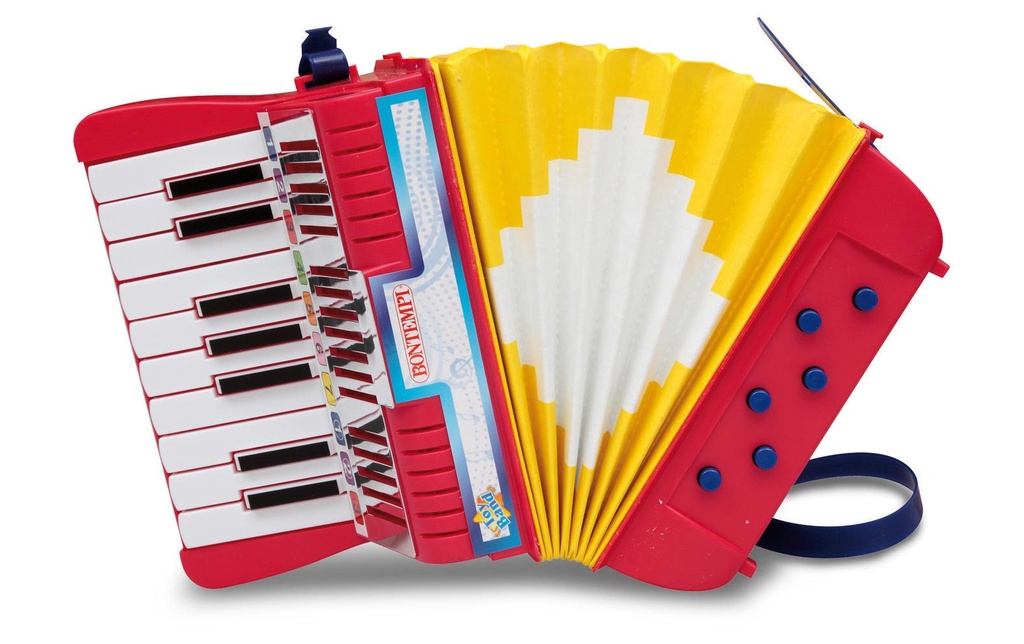 Bontempi Instrument de musique Accordéon avec 17 tonalités C-E