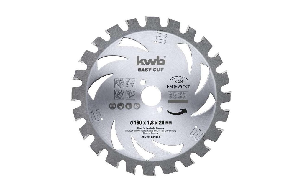 kwb Lame de scie circulaire Easy Cut HM Ø 150 x 16 mm
