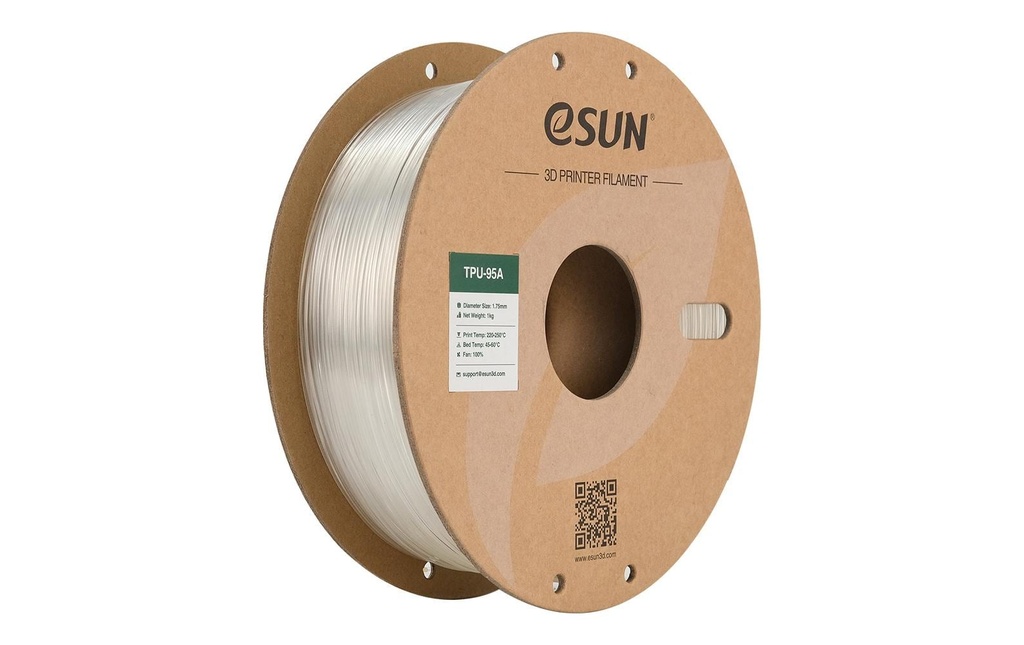 eSun Filament TPU-95A Transparent 1.75 mm 1 kg