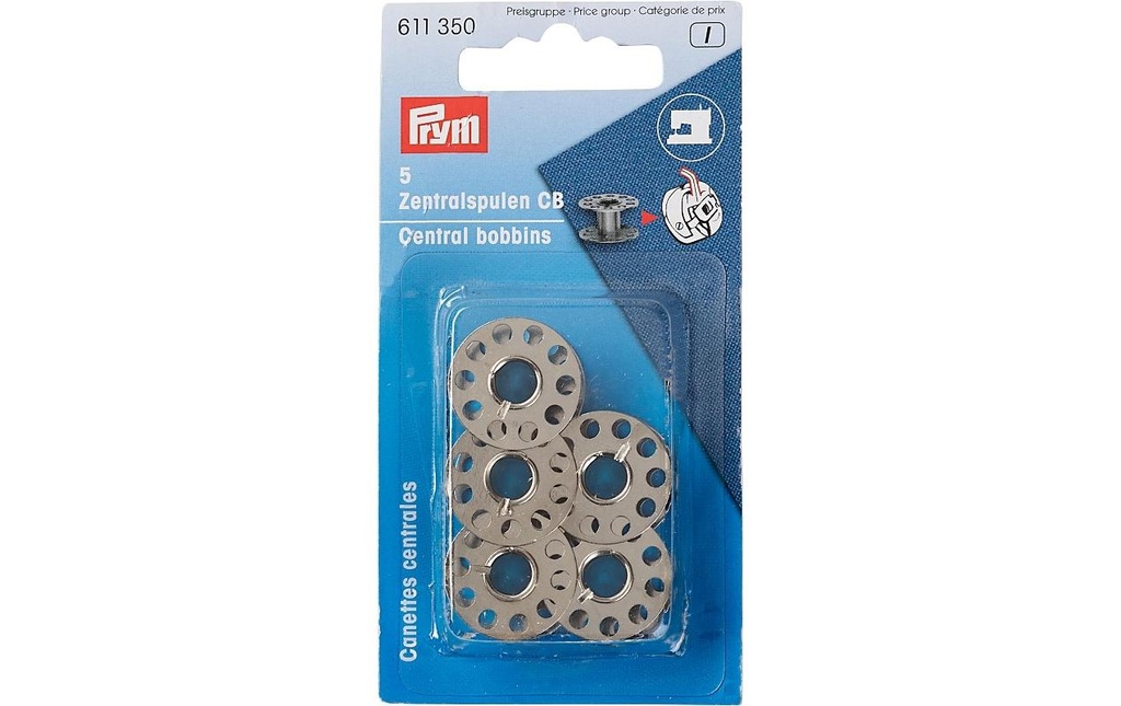 Prym Bobine de couture 20.5 x 11.7 mm, 5 pièces