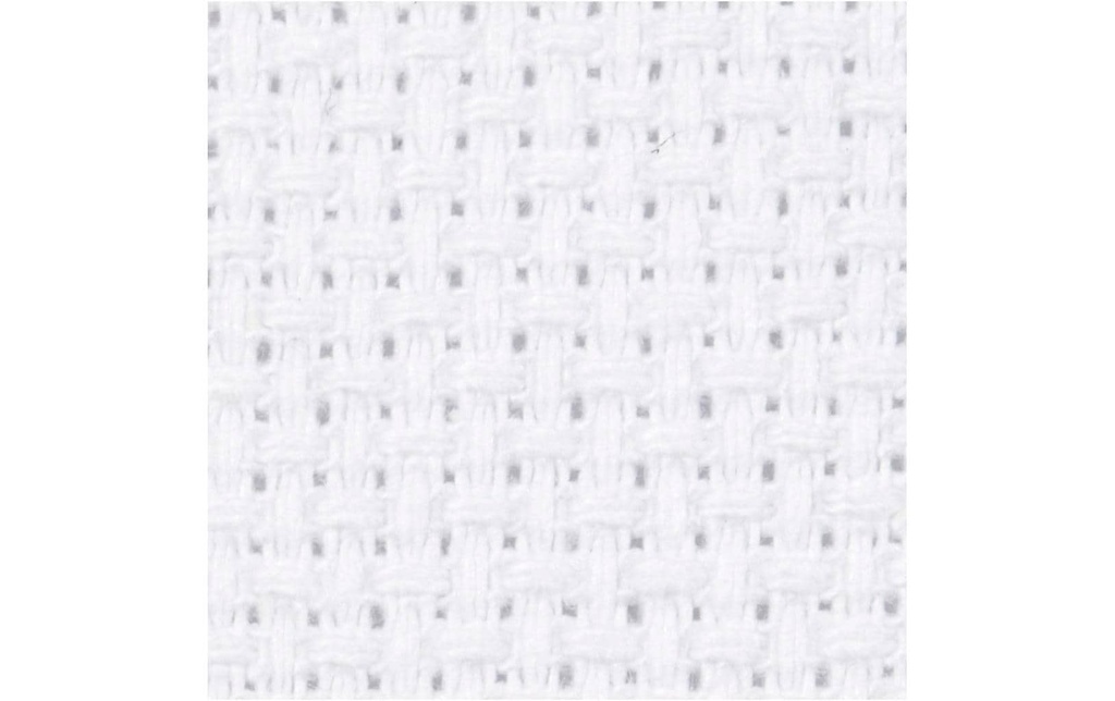 Creativ Company Tissu Aida 50 x 50 cm, blanc