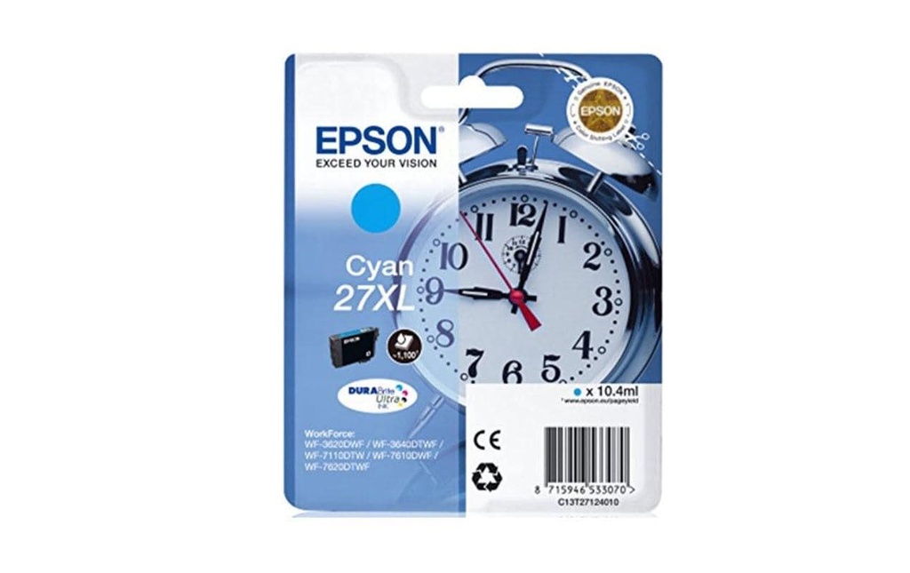 [770271001] EPSON Epson cart.d'encre 27XL cyan