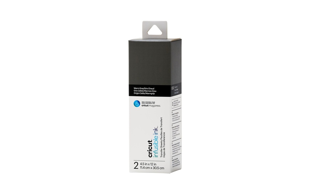Cricut Film thermocollant Joy Infusible Ink 2 pièces, gris foncé