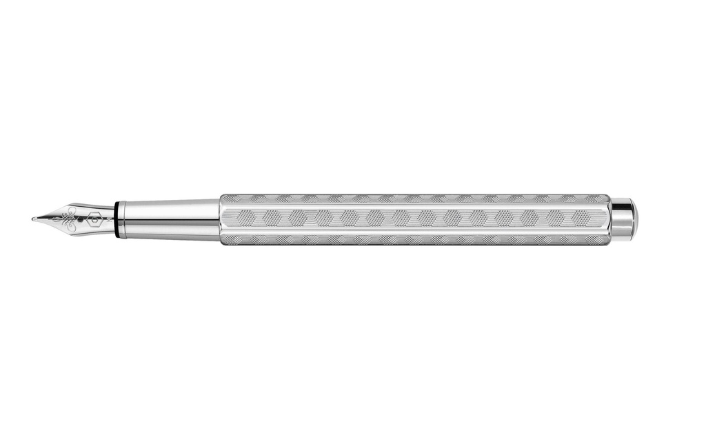 Caran d'Ache Stylo plume Ecridor Heritage moyen (M), Argenté
