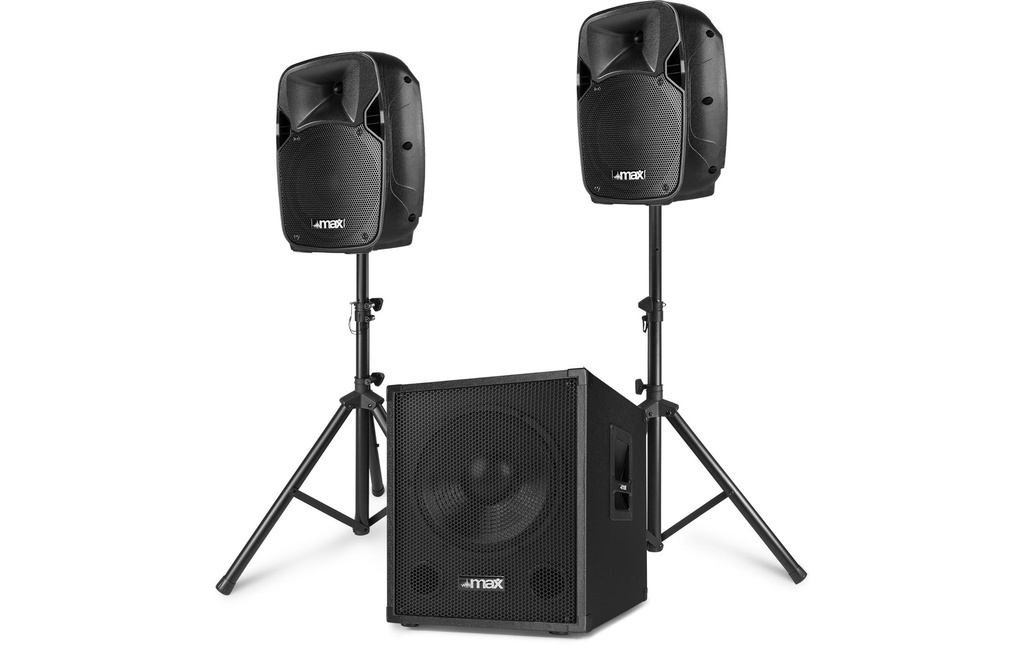 MAX Systèmes de sonorisation MX700 Système audio compact 2.1