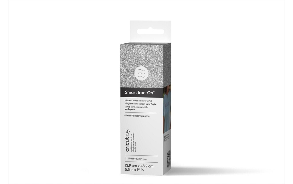 Cricut Film thermocollant Joy 13.9 cm x 48.2 cm Argent scintillant