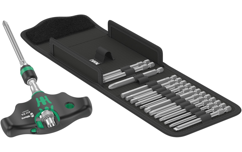 Wera Kits de bits Kraftform Kompakt 400 RA Imperial Set 1, 17 Pièce/s pièce(s)