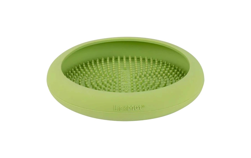 LickiMat Tapis d’alimentation UFO ø 18 cm, vert