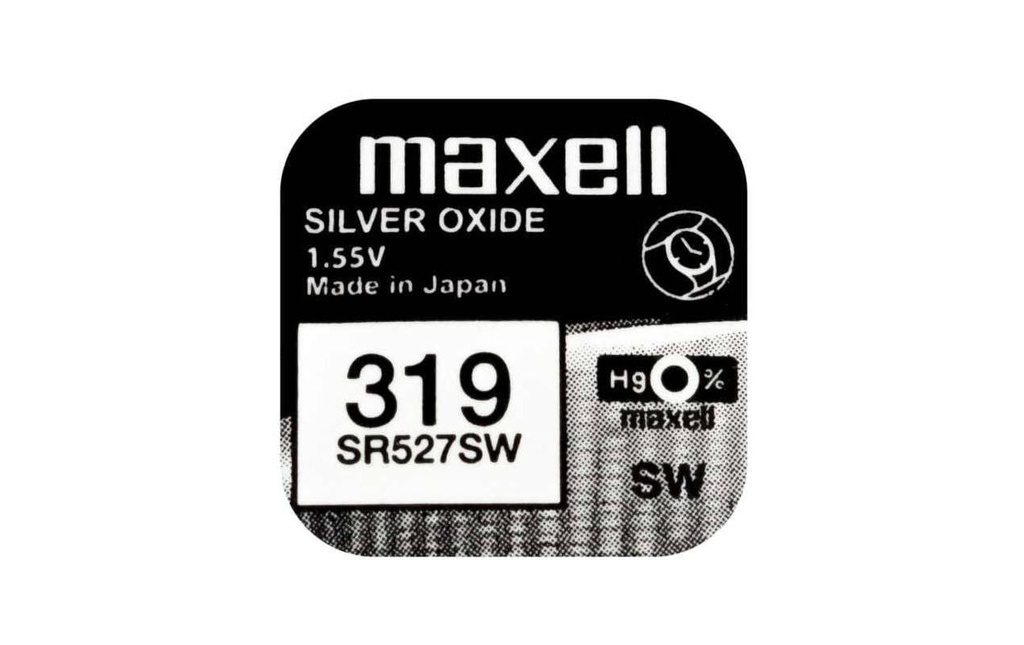 Maxell Europe LTD. Pile bouton 319 SR527SW , 10 Pièce/s