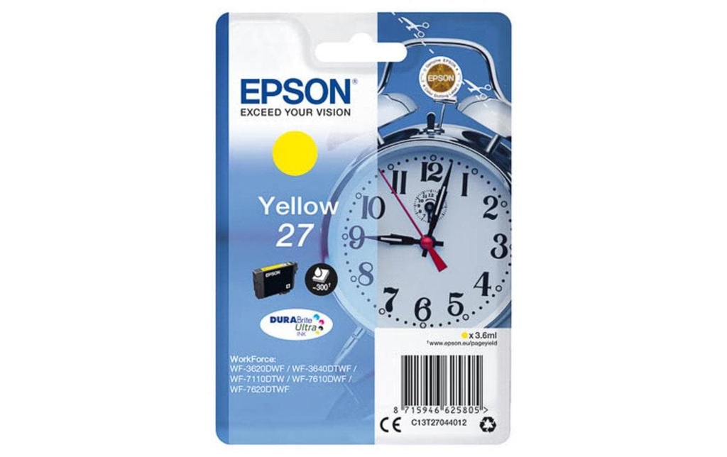 EPSON Epson cart.d'encre 27 yellow