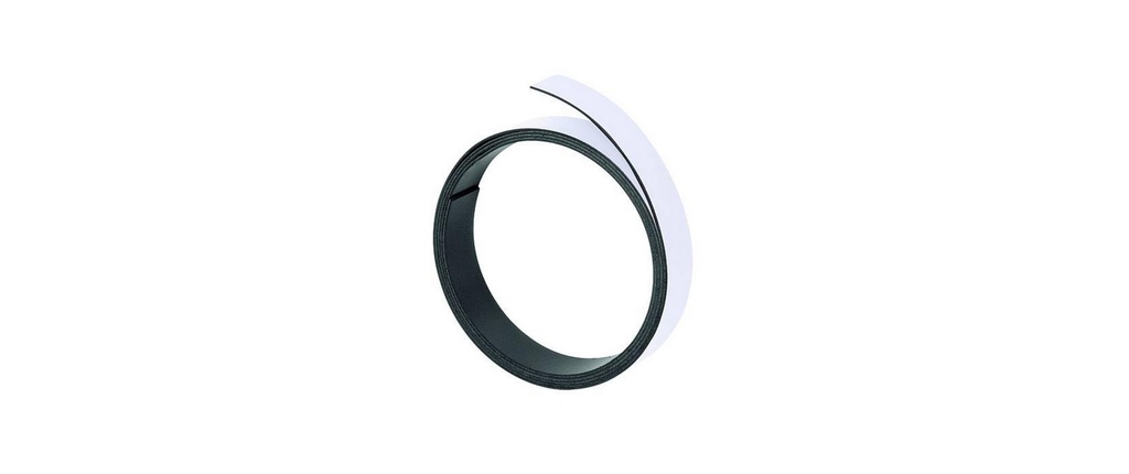 Berec Bande magnétique 20 mm x 1 m, Blanc