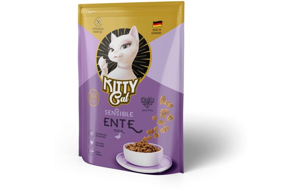 KITTY Cat Alimentation sèche Canard Sensible 800 g