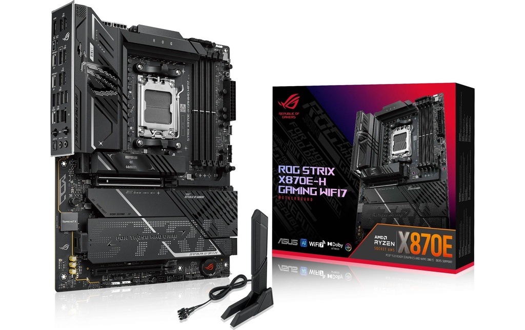 ASUS ROG Carte mère ROG STRIX X870E-H WIFI7