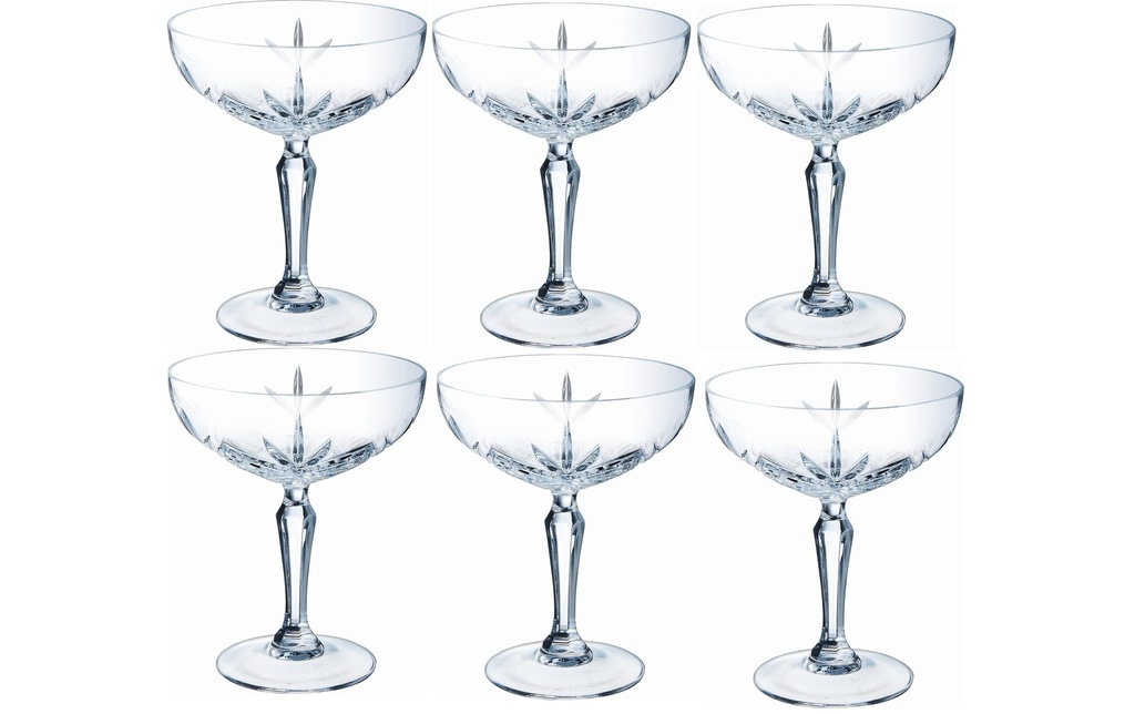 Bormioli Rocco Verre à champagne Broadway 250 ml, 6 Pièce/s, Transparent