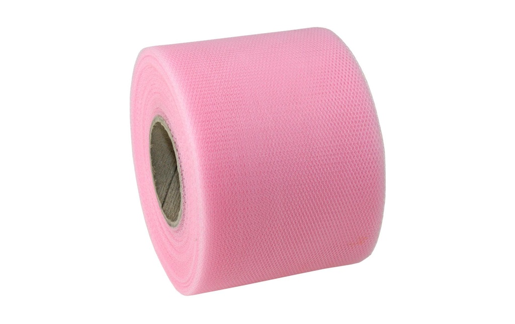 Pattberg Ruban textile Tulle de Verona 7.2 cm x 50 m, rose clair