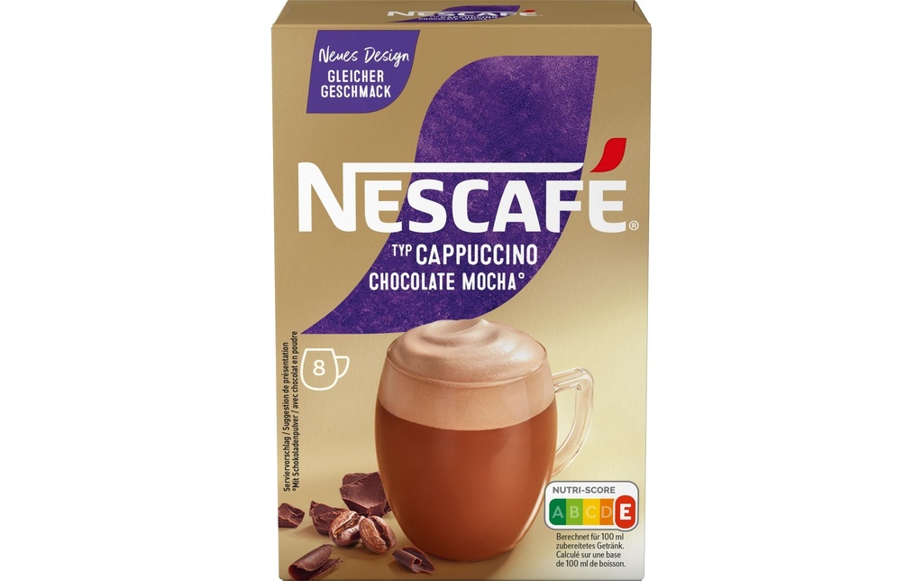 Nescafé Or Cappuccino Chocolat 8 Pièce/s