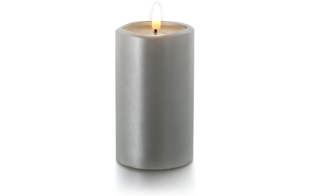 balthasar Bougie LED Novita moyenne argent