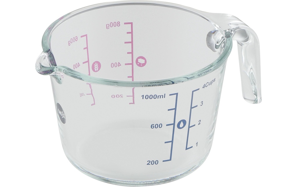 Emsa Verre mesureur Prep & Bake 10 dl, Transparent