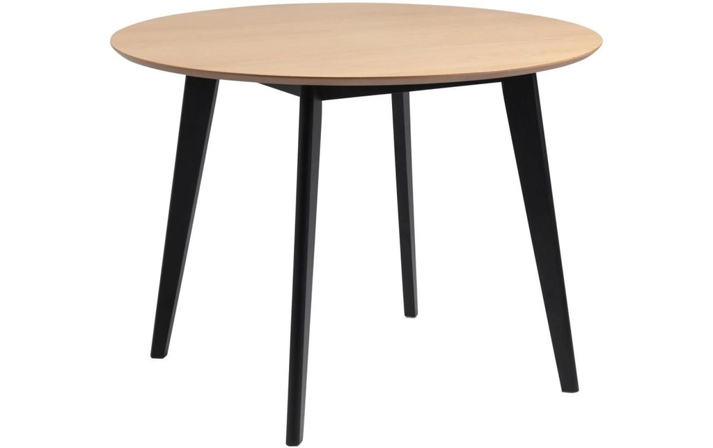 AC Design Table Roxby Ø 105 x 76 cm, Noir/Nature